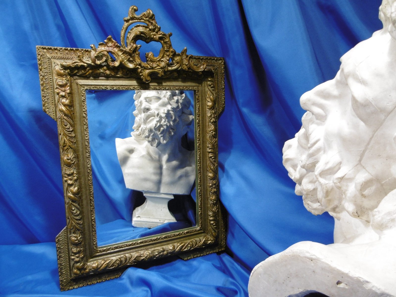 Miroir "Crête de coq" style Louis XV