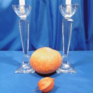 Bougeoirs en cristal "Fuseau"
