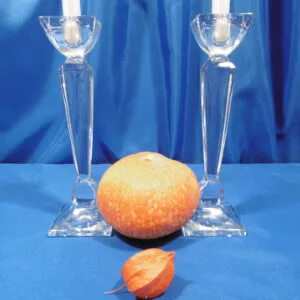 Bougeoirs en cristal "Fuseau"