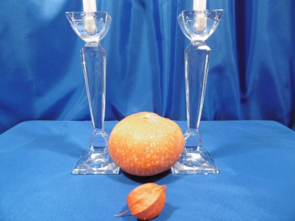 Bougeoirs en cristal "Fuseau"