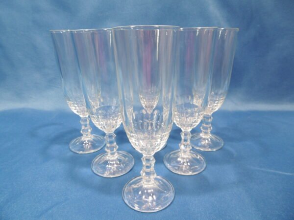 Verres, flûtes à champagne "Damiers" – Image 2