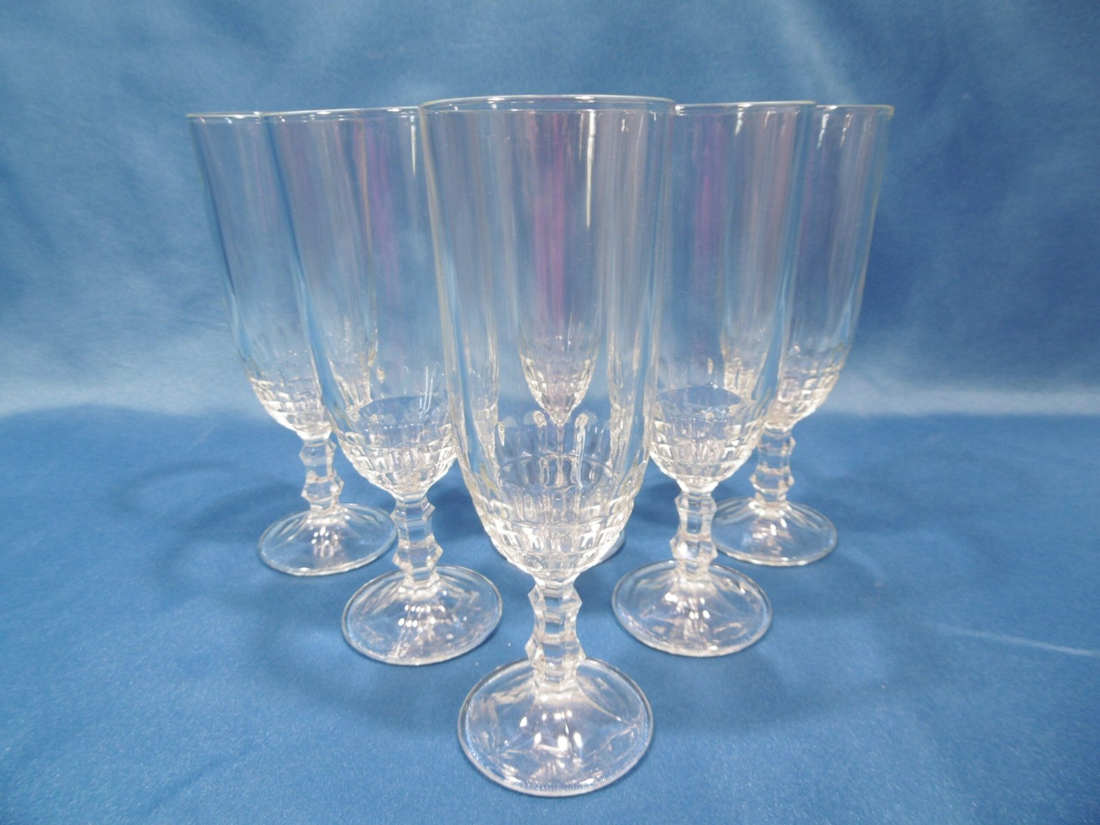 Verres, flûtes à champagne "Damiers" – Image 2