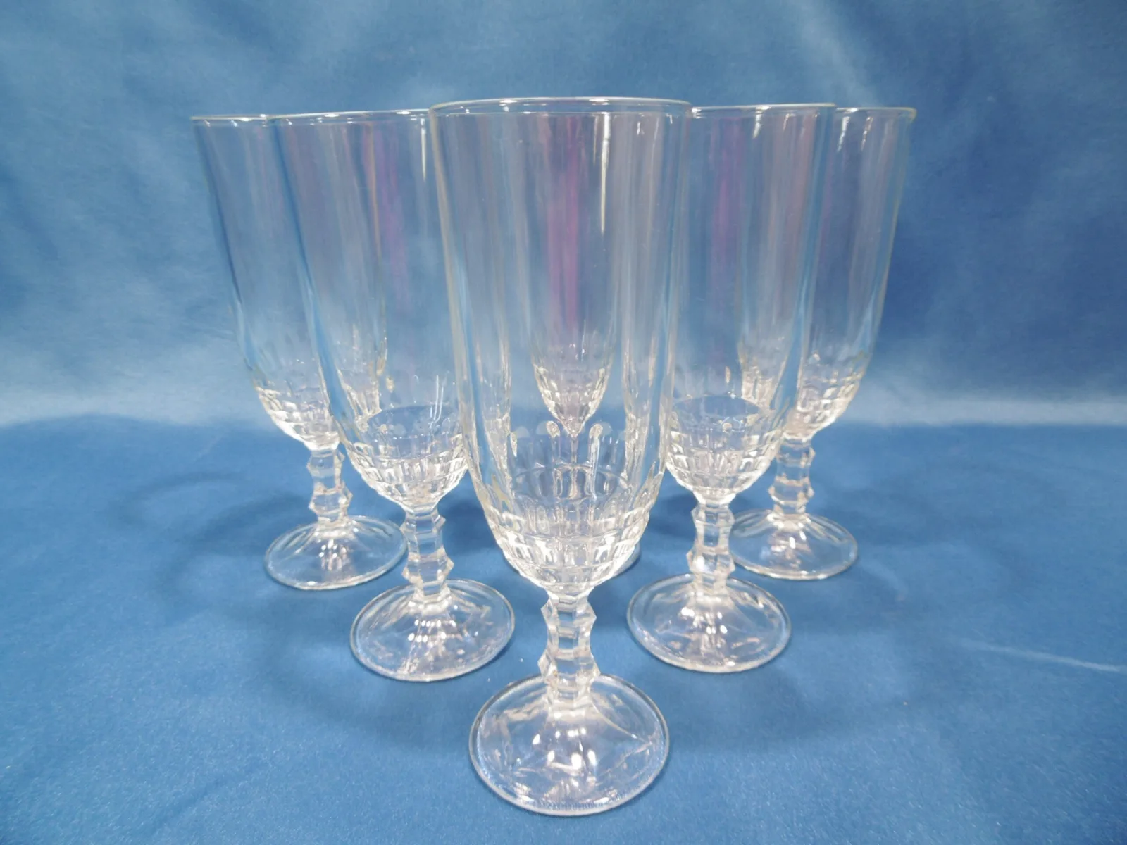 Verres, flûtes à champagne "Damiers" – Image 2