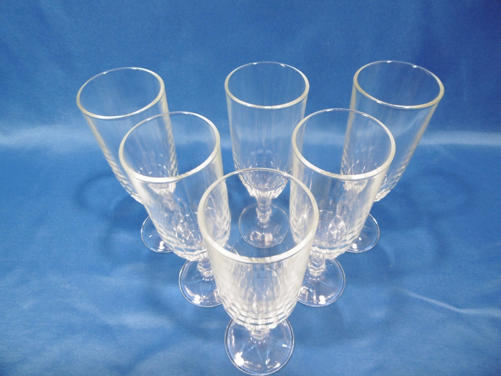 Verres, flûtes à champagne "Damiers" – Image 3