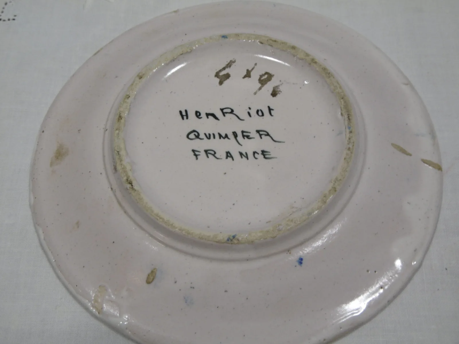 Tasse parlante "Estalles" Malicorne, style Henriot – Image 13
