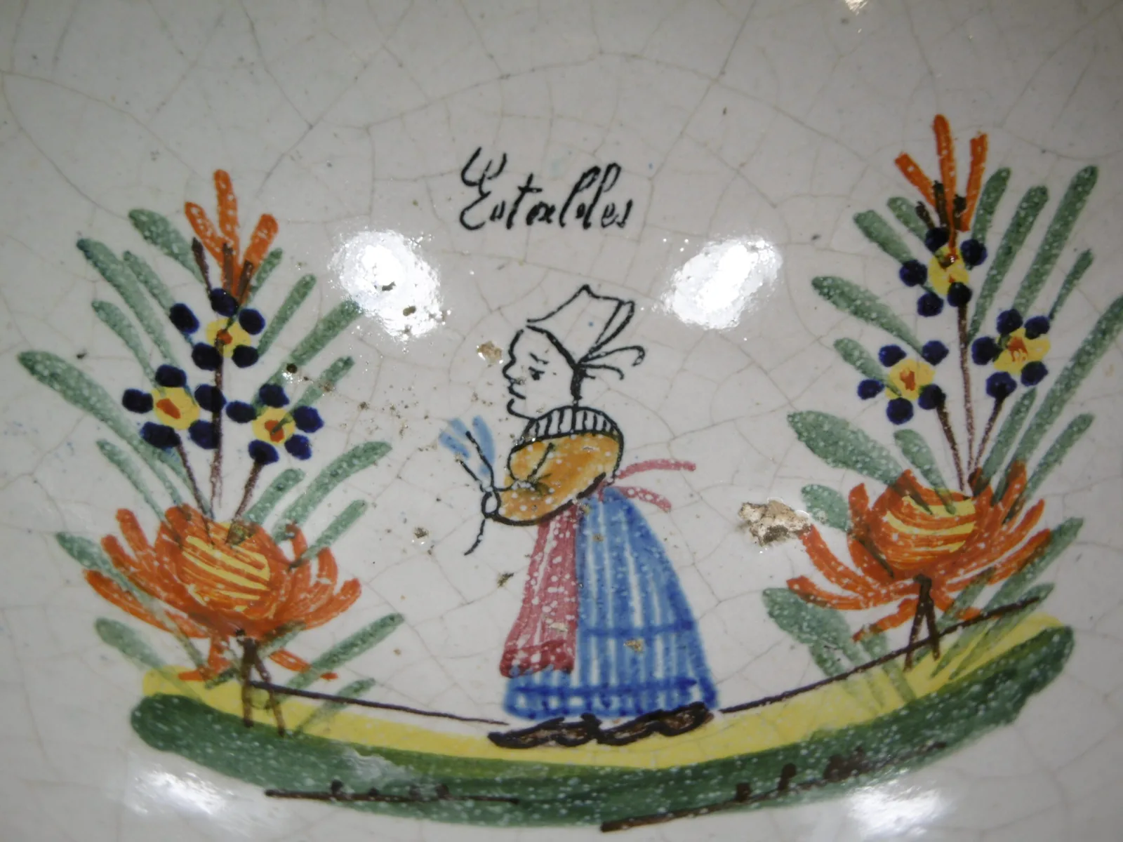 Tasse parlante "Estalles" Malicorne, style Henriot – Image 5