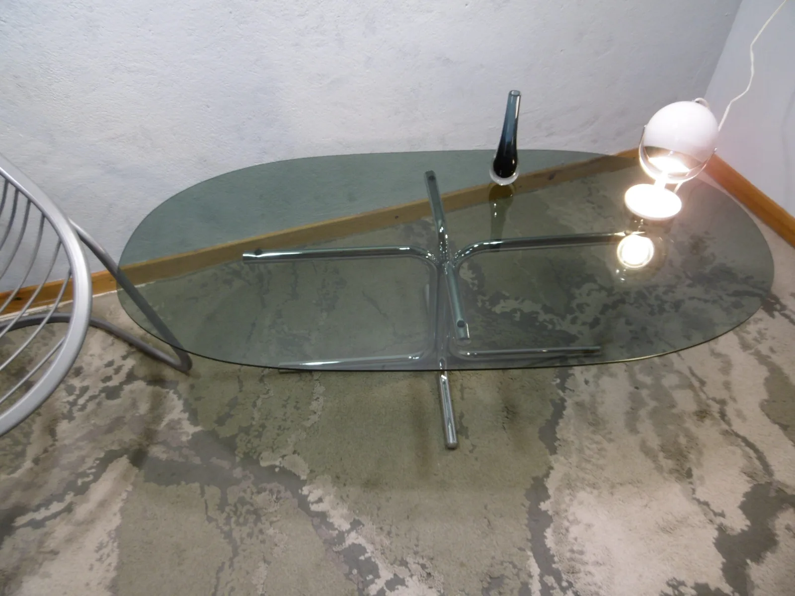 Table basse ovale Space Age