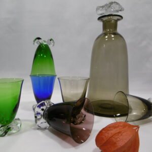 Service à Porto en cristal coloré Vallérysthal-Portieux