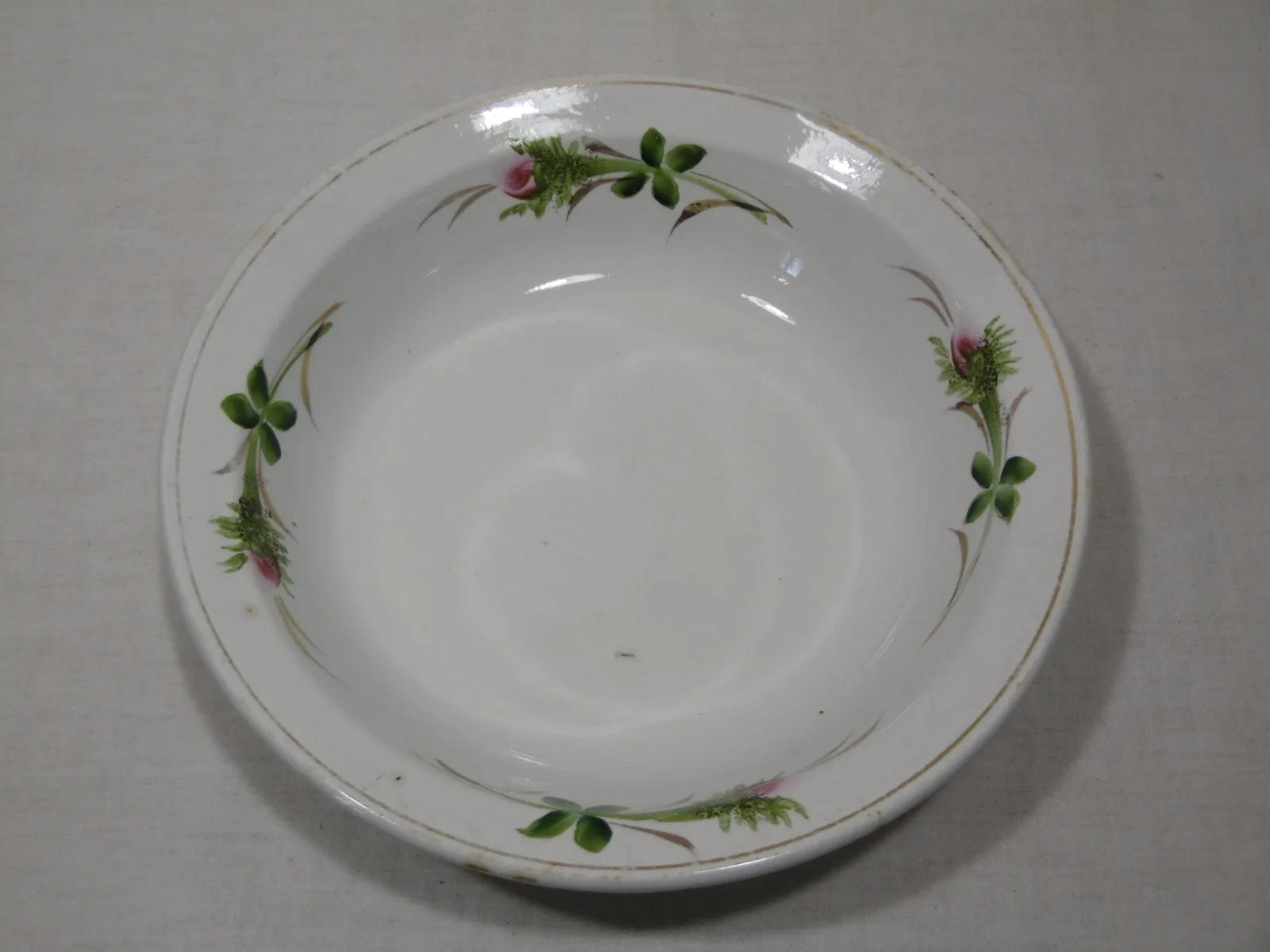 Plat creux rond Moulin des Loups "Boutons de roses" – Image 2