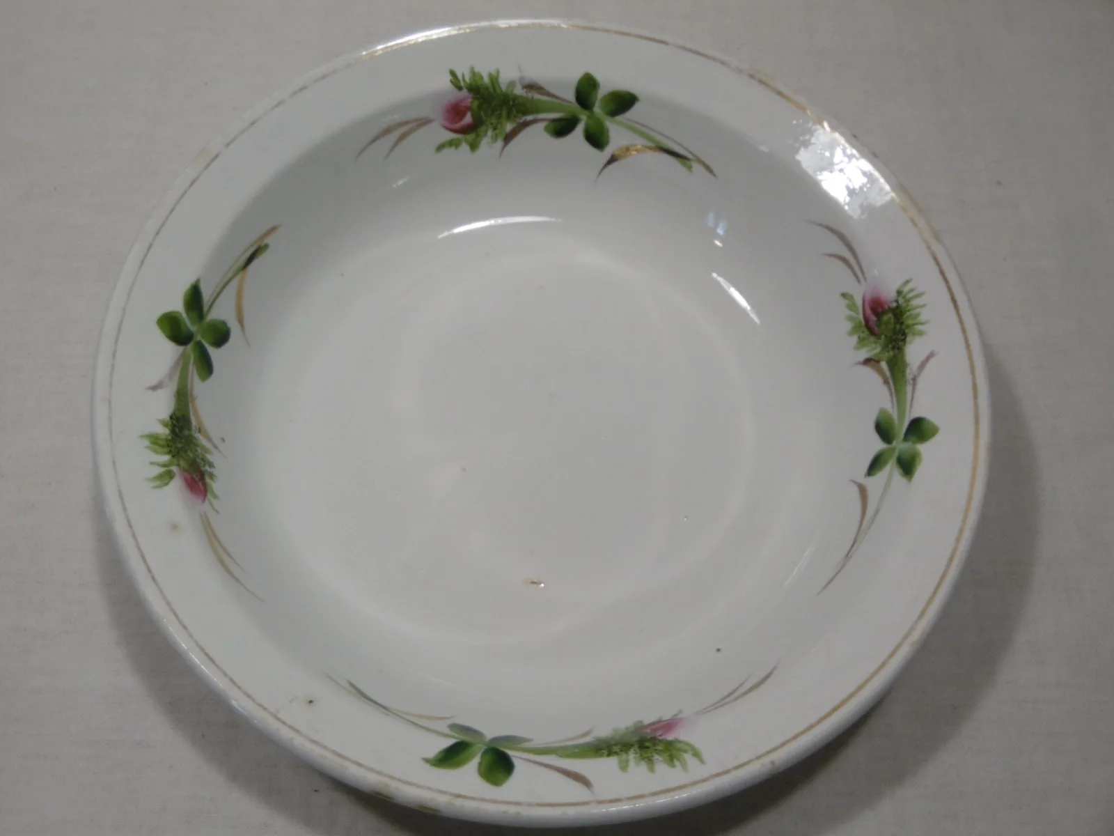 Plat creux rond Moulin des Loups "Boutons de roses" – Image 3