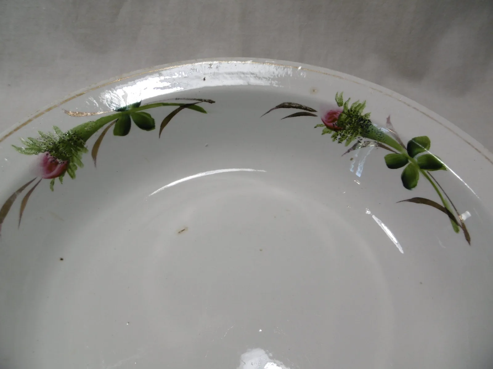 Plat creux rond Moulin des Loups "Boutons de roses" – Image 5