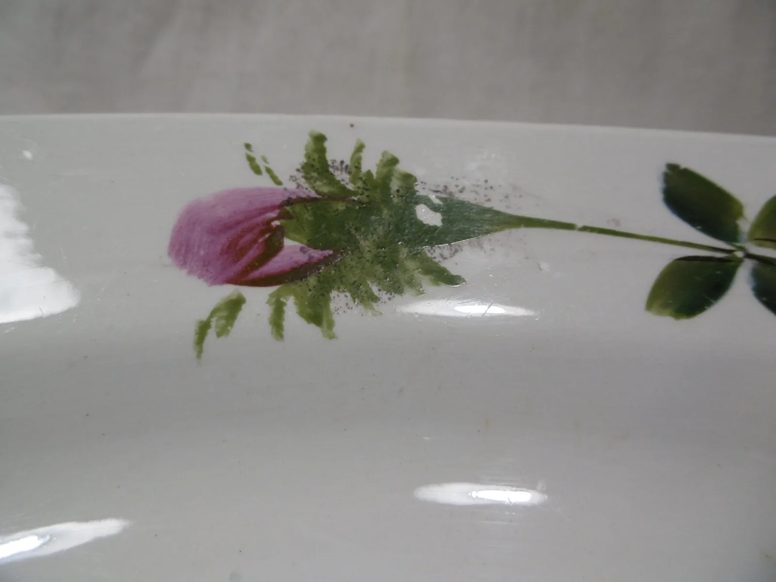 Plat ovale Moulin des Loups "Boutons de roses" – Image 6