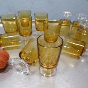 Verres à digestif "Ambre"